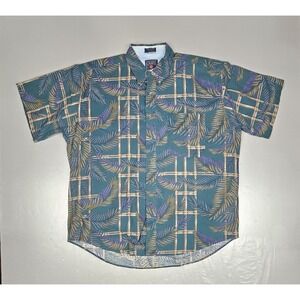 Vintage CHAPS Ralph Lauren Hawaiian Shirt Mens XL Button Down Short Sleeve